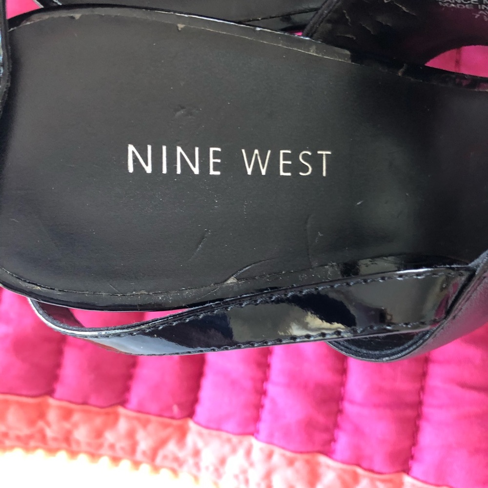 Nine West Shoes Chunky Heel Sandal size 7.5 - Picture 5 of 7